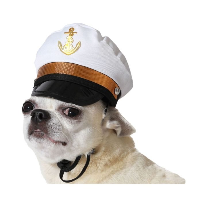 Kostým pre psa Biela Čiapka námorník